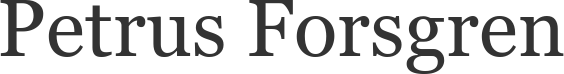 Petrus Forsgren